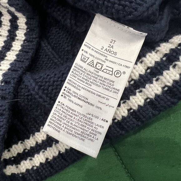 Old Navy 2T Chunky Navy Cardigan - Picture 5 of 5